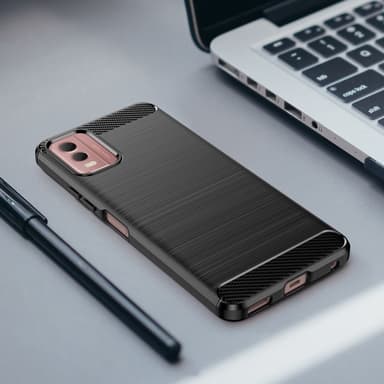 Slim-Fit TPU telefonfodral Skal för Nokia C32 - Svart