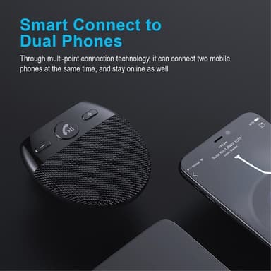 Bil Visir Bluetooth V5.0 Högtalare Handsfree Call Car Kit Musik
