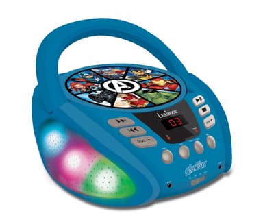 Avengers Bluetooth CD-spelare med ljuseffekter