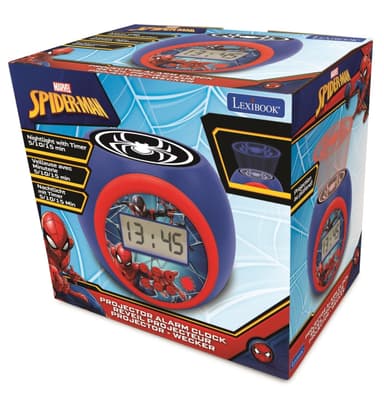 Spider Man projektorväckarklocka med timer