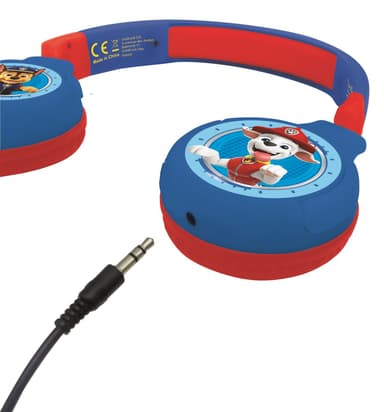 2 i 1 Bluetooth och trådbundna bekväma hopfällbara hörlurar med säker volym för barn - Paw Patrol