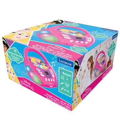 Disney Princess Bluetooth CD-spelare med ljus