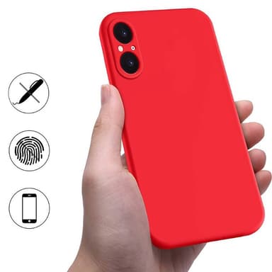 Liquid silikon skal Sony Xperia 5 V - China Red