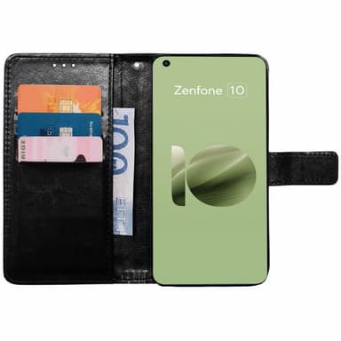 Plånboksfodral 3-kort Asus Zenfone 10 - Svart
