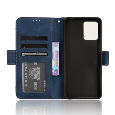 SKALO Motorola Moto G14 6-FACK Plånboksfodral - Blå