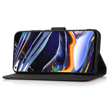 SKALO Motorola Moto G14 KHAZNEH Plånboksfodral i PU-Läder - Svart