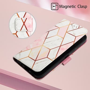 SKALO Motorola Moto G14 Marmor 3D Plånboksfodral