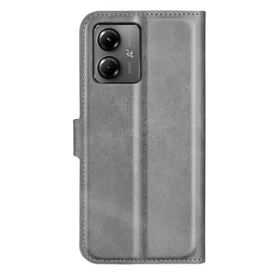 SKALO Motorola Moto G14 Premium Plånboksfodral - Grå