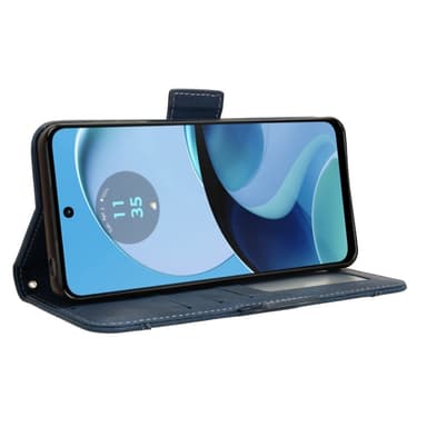 SKALO Motorola Moto G14 6-FACK Plånboksfodral - Blå