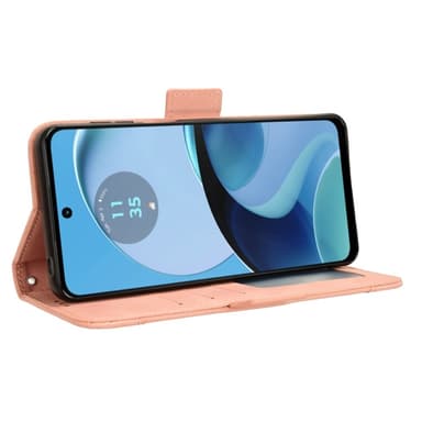 SKALO Motorola Moto G14 6-FACK Plånboksfodral - Rosa
