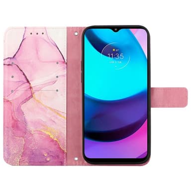 SKALO Motorola Moto G14 Marmor 3D Plånboksfodral