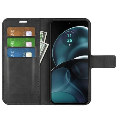 SKALO Motorola Moto G14 Premium Plånboksfodral - Svart