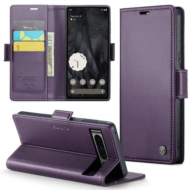 CASEME Plånboksfodral till Pixel 8 Pro - Lila