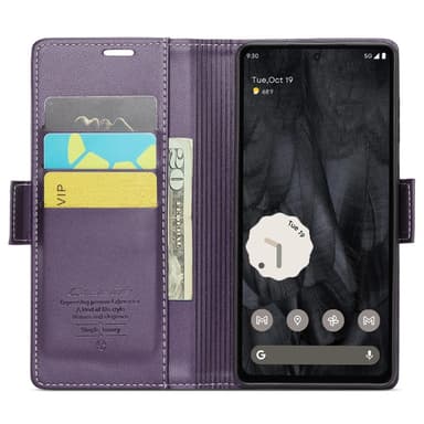 CASEME Plånboksfodral till Pixel 8 Pro - Lila