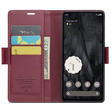 CASEME Plånboksfodral till Pixel 8 Pro - Röd