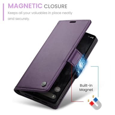 CASEME Plånboksfodral till Pixel 8 Pro - Lila