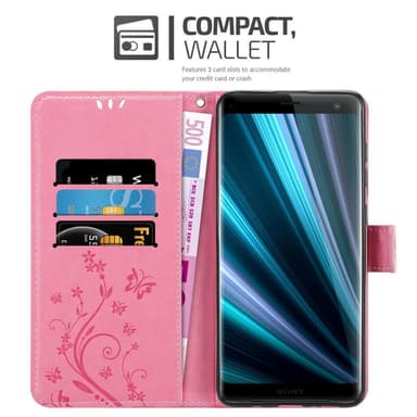 Sony Xperia XZ3 Plånboksfodral Skal (Rosa)