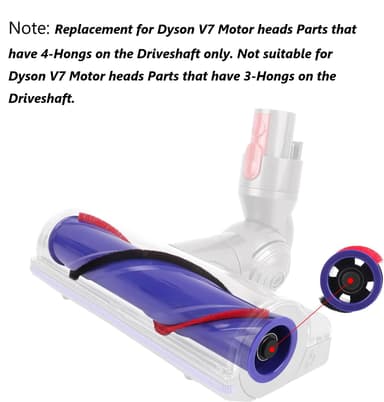 Borstrulle kompatibel med Dyson V6/V7