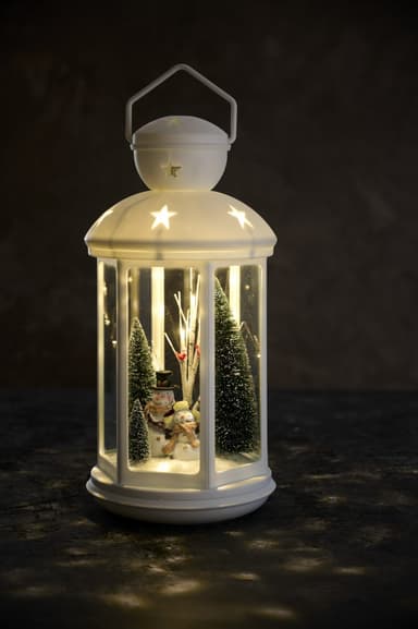 Ljuslykta Jul - Roterande LED-ljus 42cm hög