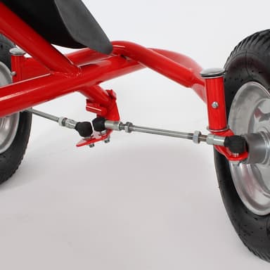 tectake Gokart 2-sits - röd