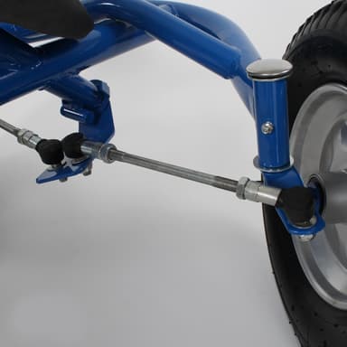tectake Gokart 2-sits - blå