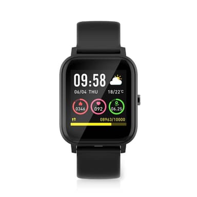 Nedis SmartLife-klocka | LCD | IP68 | Maximal användningstid: 7200 min | Android™ / IOS | Svart