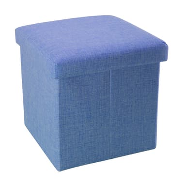 Hopfällbar sittpall 38x38x38 cm Sittstol Sittkub (blå)