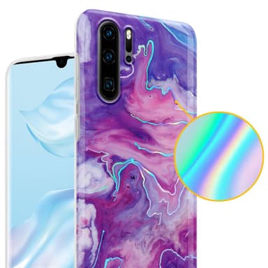 Huawei P30 PRO Plånboksfodral Skal (Lila)