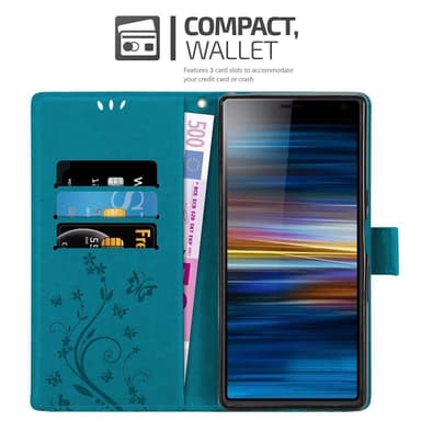 Sony Xperia 10 / Xperia XA3 Plånboksfodral Skal (Blå)