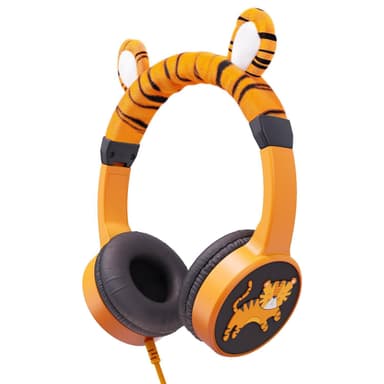 Charlie the Tiger Furry hörlurar med sladd för barn
