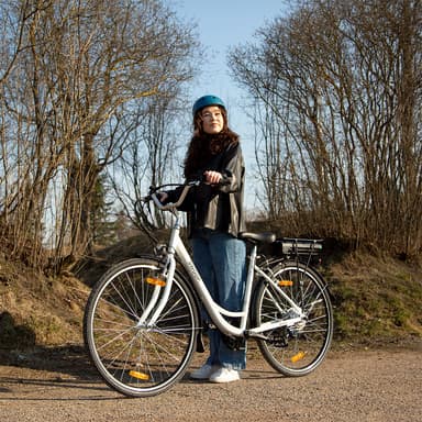 Swoop Elcykel Classic, dam 28"" vit