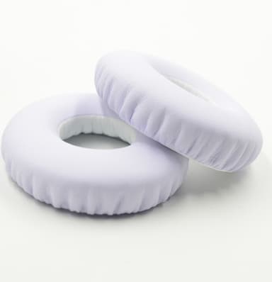 Öronkuddar i PU-läder för Jabra Revo Wireless Vit