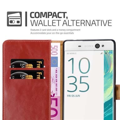 Sony Xperia XA ULTRA Plånboksfodral Skal (Röd)