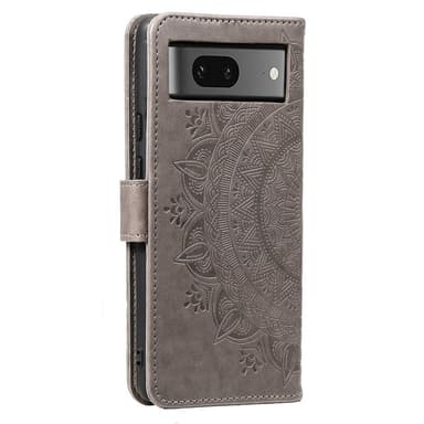 SKALO Google Pixel 8 Mandala Plånboksfodral - Grå