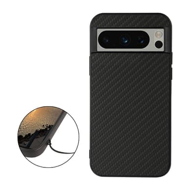 SKALO Google Pixel 8 Pro Carbon Fiber TPU-skal - Svart