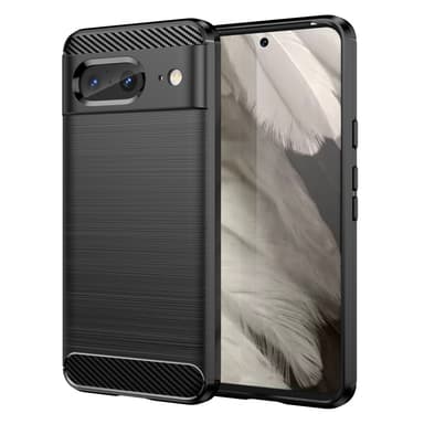 SKALO Google Pixel 8 Armor Carbon Stöttåligt TPU-skal - Svart