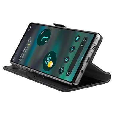 SKALO Google Pixel 8 Korthållare Spegel Plånbok - Svart