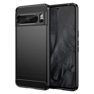 SKALO Google Pixel 8 Pro Armor Carbon Stöttåligt TPU-skal - Svart