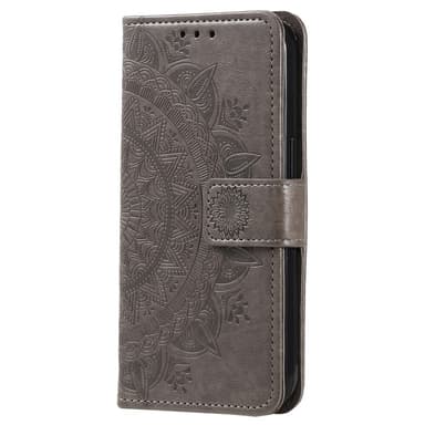SKALO Sony Xperia 5 V Mandala Plånboksfodral - Grå