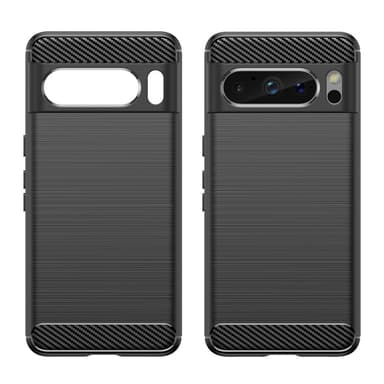 SKALO Google Pixel 8 Pro Armor Carbon Stöttåligt TPU-skal - Svart
