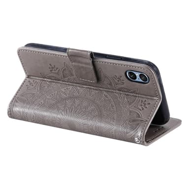 SKALO Sony Xperia 5 V Mandala Plånboksfodral - Grå