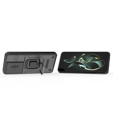 SKALO Xiaomi 13T/13T Pro Armor Hybrid Magnetring Kameraslider - Svart