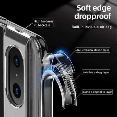 SKALO Google Pixel 8 TPU Clear Hybrid Skal - Svart
