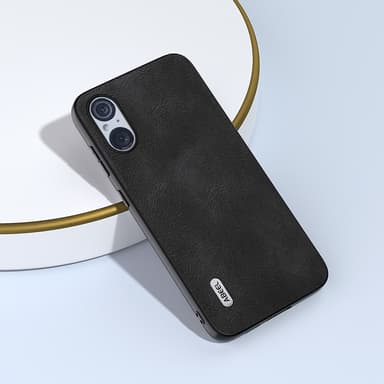 SKALO Sony Xperia 5 V ABEEL PU-Läder Skal - Svart
