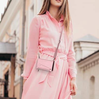 SKALO Google Pixel 8 Pro ESEBLE Big Wallet Plånboksfodral - Roséguld