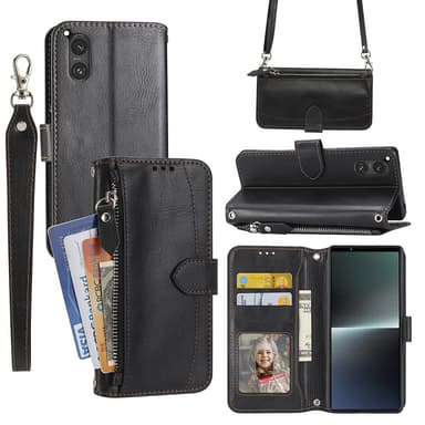 SKALO Sony Xperia 5 V Evelope Clutch 5-Fack - Svart