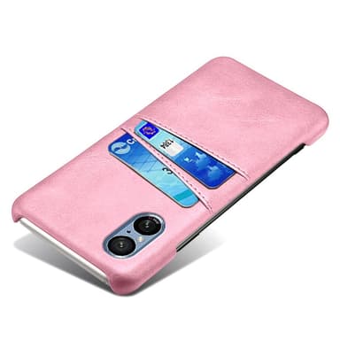 SKALO Sony Xperia 5 V PU-Läder Korthållare Skal - Roséguld