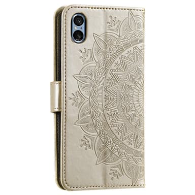 SKALO Sony Xperia 5 V Mandala Plånboksfodral - Guld
