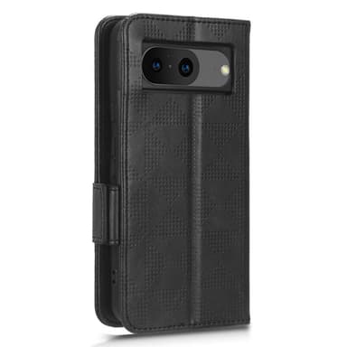 SKALO Google Pixel 8 Embossed Triangle Plånboksfodral - Svart