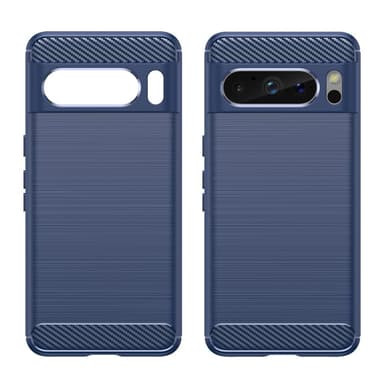 SKALO Google Pixel 8 Pro Armor Carbon Stöttåligt TPU-skal - Blå